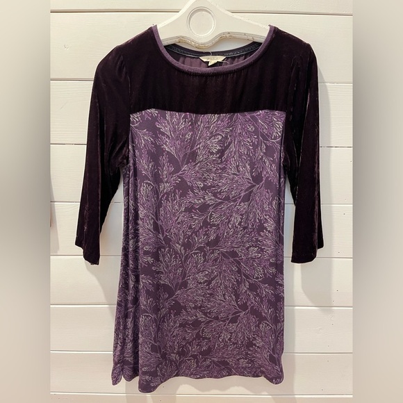WHITE STUFF Purple Velvet Women's dress size 38 - Picture 1 of 7